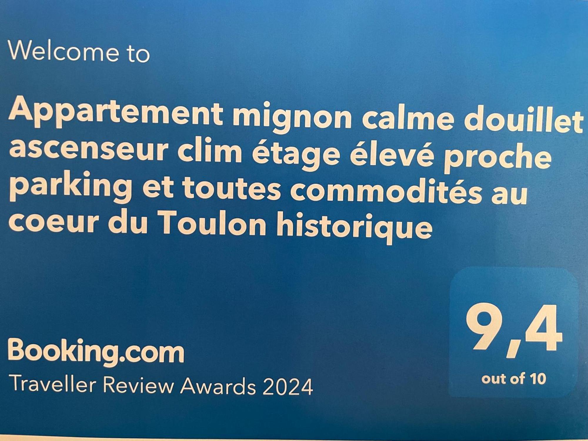 Appartement Mignon Calme Douillet Ascenseur Clim Etage Eleve Proche Parking Et Toutes Commodites Au Coeur Du Toulon Historique Ngoại thất bức ảnh